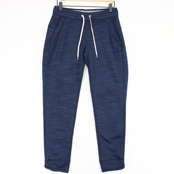 Stio Pants - Stio Gannett Peak Pant Womens Small Blue Heather Fleece Jogger Karuishi Tapered